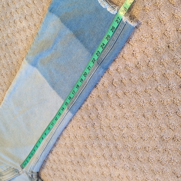 Wrangler Billabong Denim Collab Size 28 Patch It Up High Straight Jeans - Picture 5 of 12